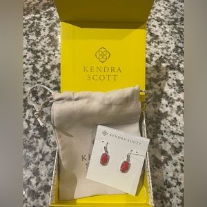 Kendra Scott Red Lee Earrings